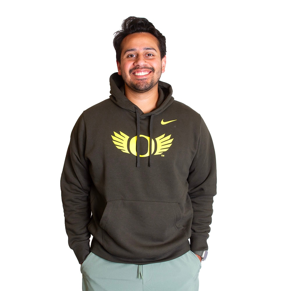 O Wings, Nike, Green, Hoodie, Cotton Blend, Men, Sweatshirt, Pullover, Fleece, 798790